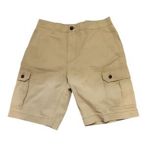NWT Arizona Jeans Mens Cargo Shorts, Size 32 Tan 10 in 100 cotton